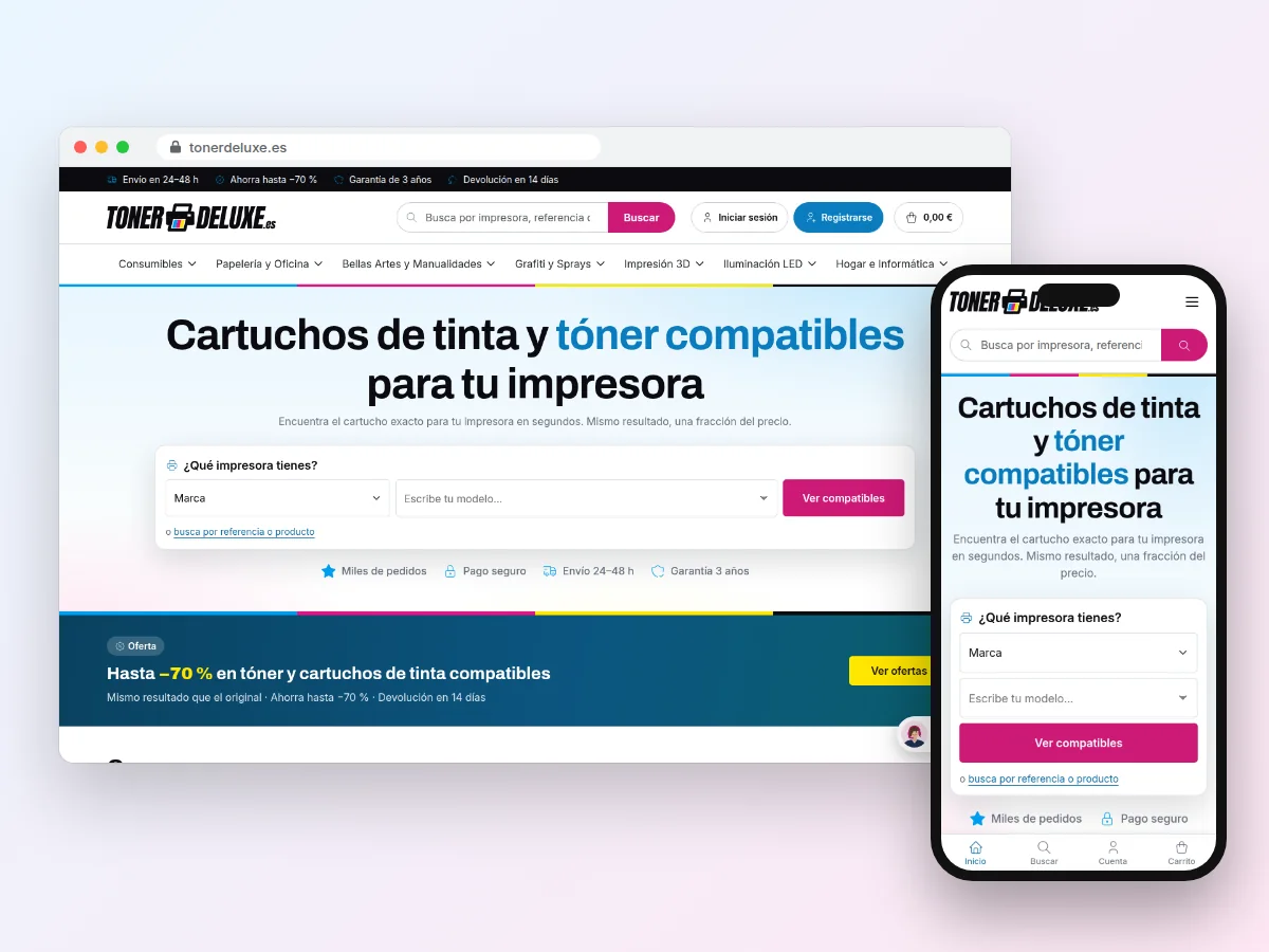 Tonerdeluxe — Consumibles de impresión